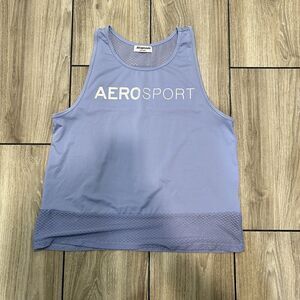 Aeropostale Womens Racerback Tank Purple Size XL Gym Workout Running Athleisure